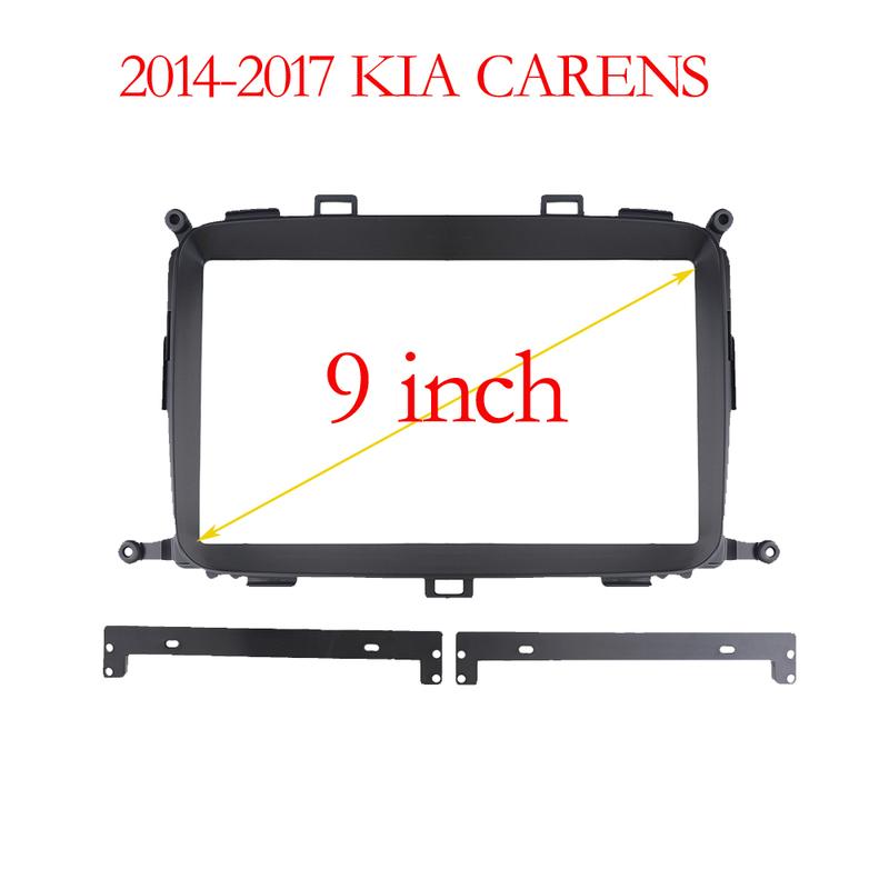 Car Radio Fascia Frame For Kia Carens Rondo RP 3 2013-2019 9 inch 2DIN Stereo Panel Wiring Harness Power Cable Adapter Connector