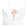 Women's enamel brooch, featuring pink lilies, suitable for weddings, parties, daily office wear, and as a gift.