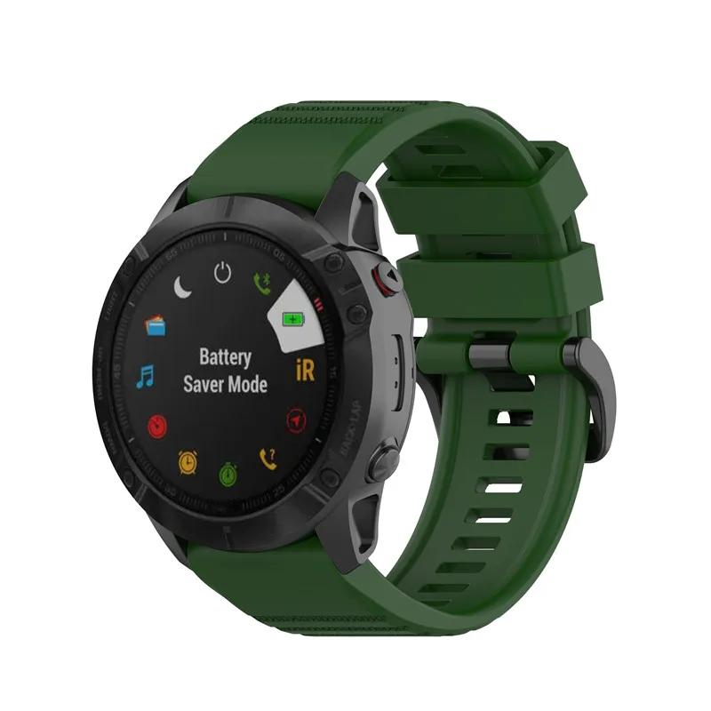 22 26mm Silicone Band for Garmin Fenix 6X 6 Pro Watch Quick Easy fit WristBand Strap For Fenix 5X 5 Plus 3 3HR