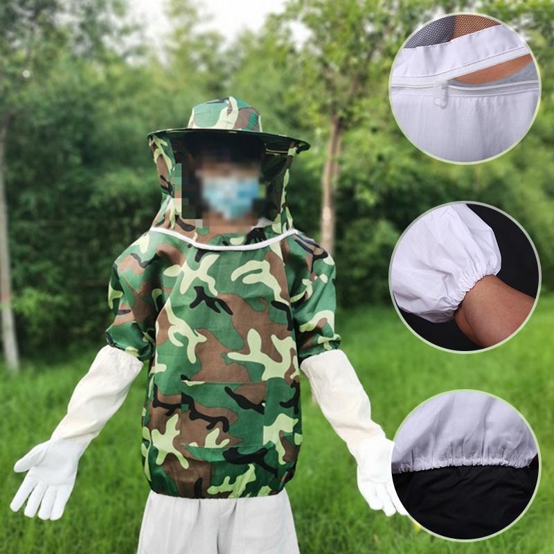 Защитный костюм от пчел, одежда для пчеловодства на все тело, специальное оборудование для защиты от пчел, профессиональный защитный костюм с капюшоном-вуалью