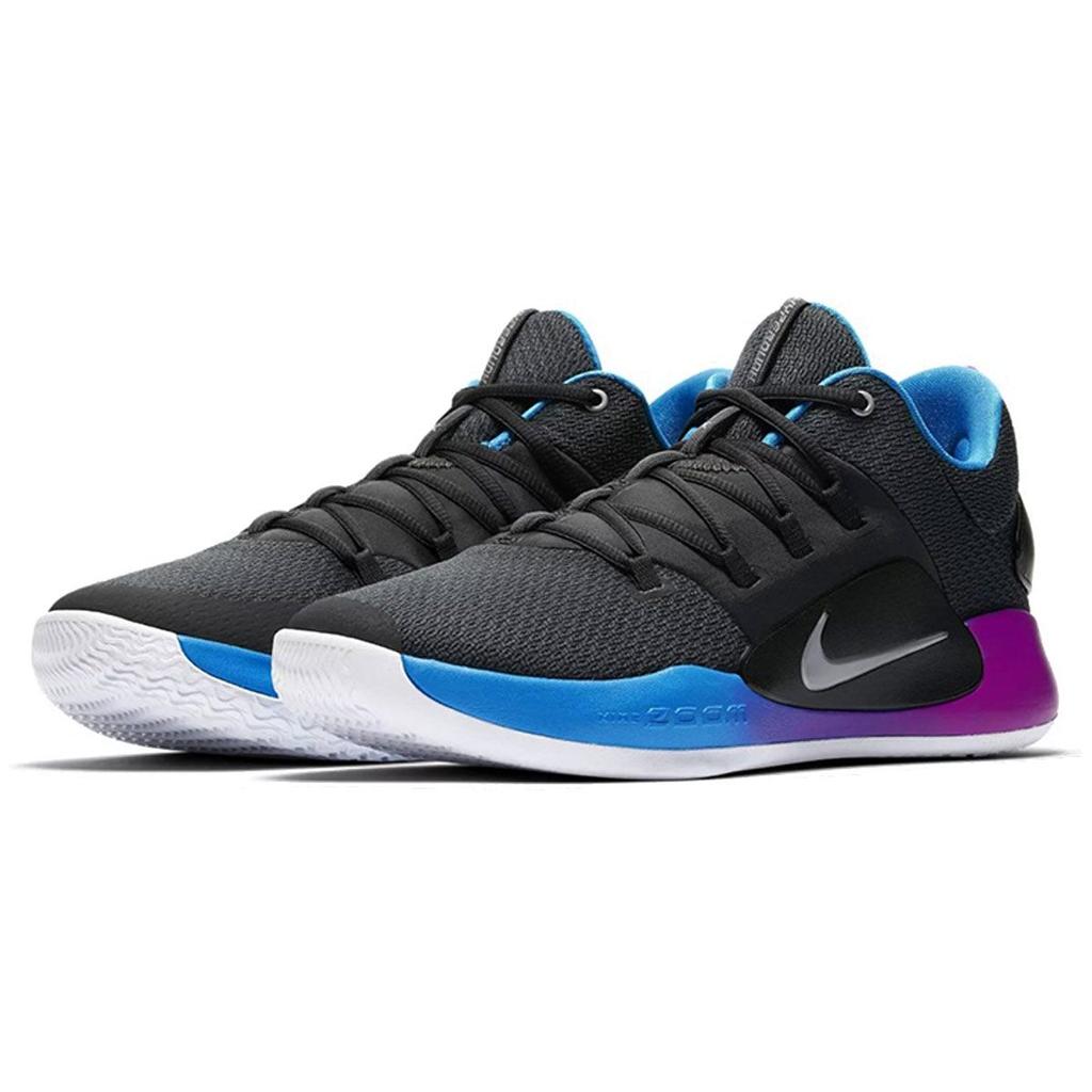 Nike Баскетбольные кроссовки Hyperdunk X Low Унисекс Черные Синие Фиолетовые AR0464-004
