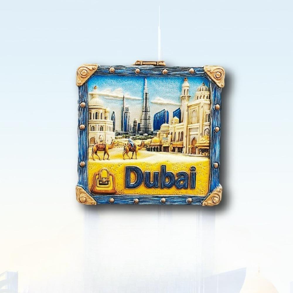 Dubai Refrigerator Magnet Sailing Hotel - Emirates Alloy Halifa Tower Scenic Fridge Souvenir