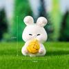Очаровательная фигурка кролика из смолы «Волшебный сказочный лес», креативный настольный аксессуар для домашнего декора