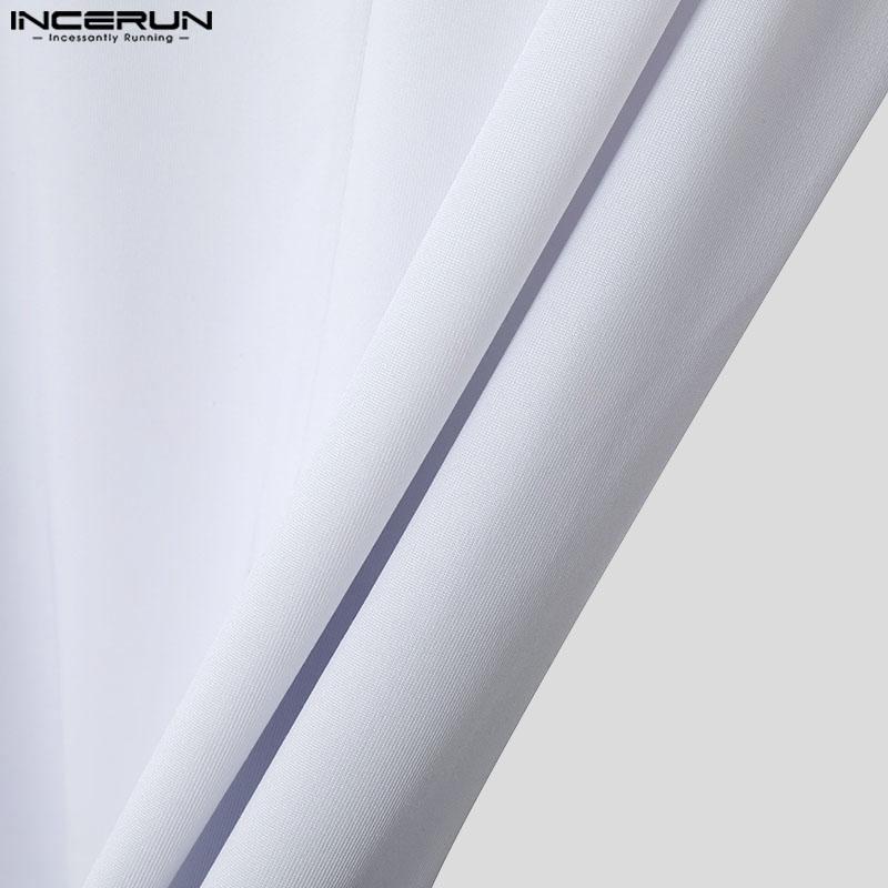 INCERUN Мужские комбинезоны без рукавов сшитые цельные боди комбинезоны короткие комбинезоны