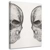 Canvas Print Two Skulls Sketch
