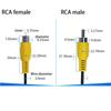 Car Connector Rca Female / Male Audio Cable 1way 2way Adapter Av Single Video Plug Stereo Extension Wire Diy Tools