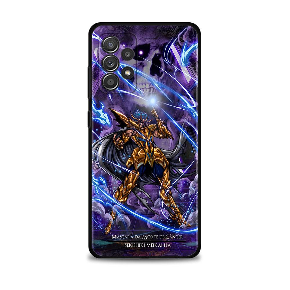 Чехол для телефона Samsung Galaxy A12 A52 A51 A13 A32 A21s A71 A31 A02s A30s A53 A72 A11 A73 Celular Funda Saint Seiya Anime