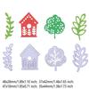Tree Leaf House Cutting Dies Metal Stencil DIY Scrapbooking Album Paper Card Embossing Craft Die Cut Branch