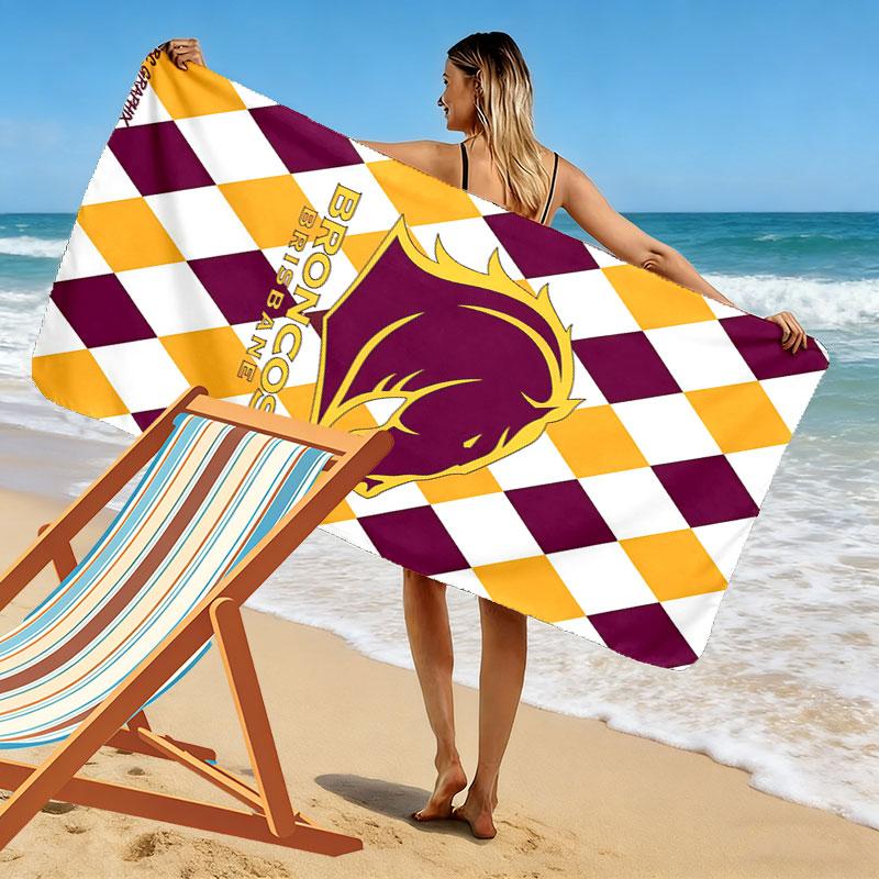 Broncos Unbreakable Print Beach Towel, Large Soft Quick Dry Towel for Beach Camping Swimming