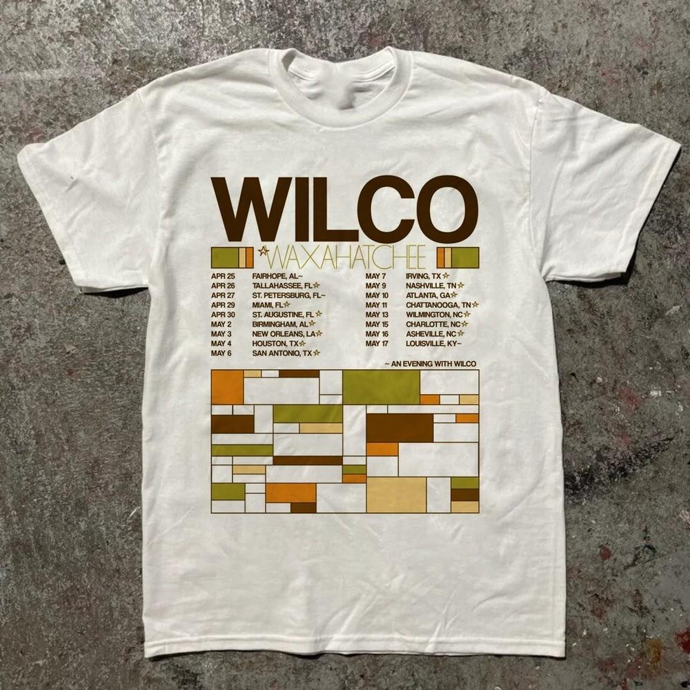 Редкий! Группа Wilco АНОНСИРУЕТ ТУР 2025 Футболка Унисекс Концертный S до 5XL Унисекс Футболка