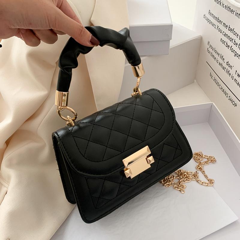 Popular Versatile Ladies Bag 2025 Popular Trend Fashion Chain Crossbody Portable Small Square Bag