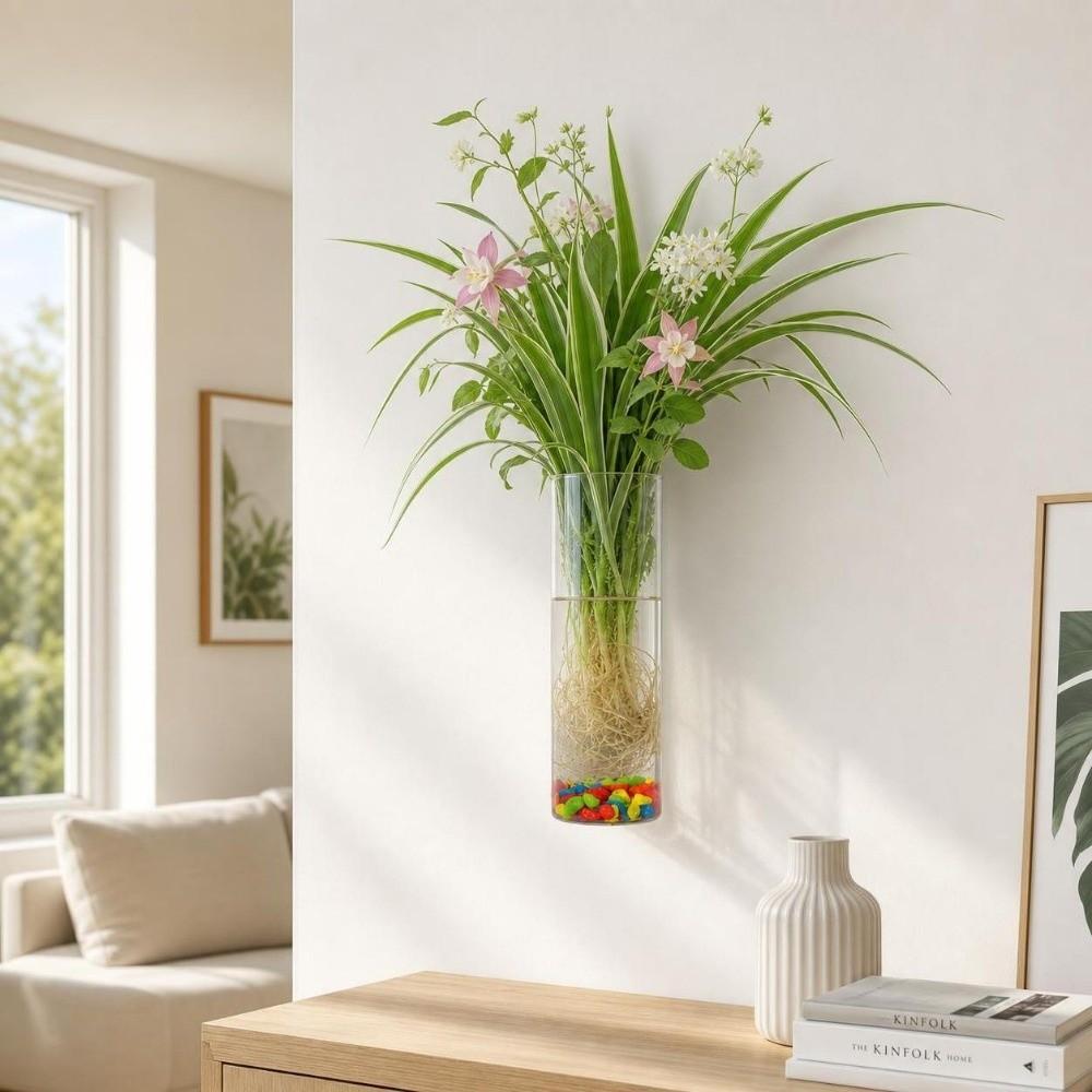 Vase Hydroponic Plant Holder Irregular Shape Wall Decoration Office Decoration