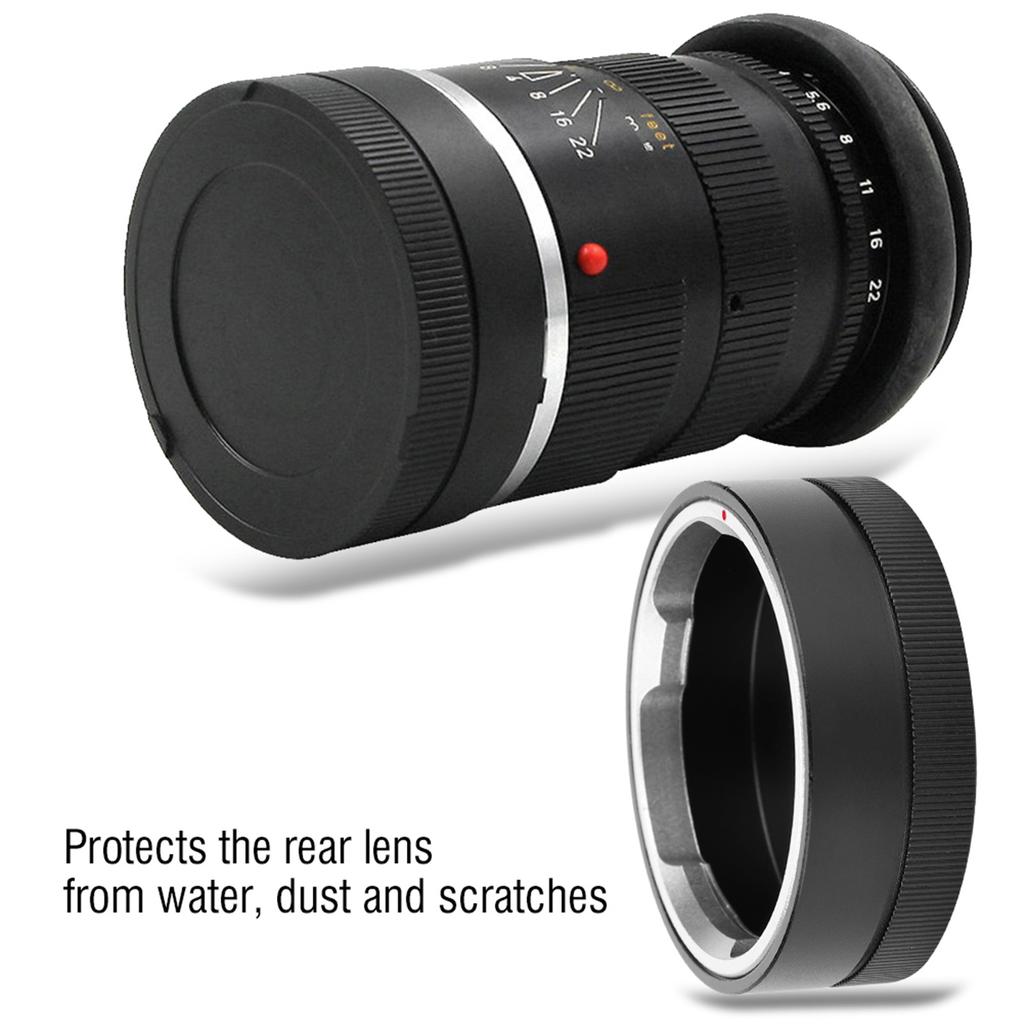 Профессиональная металлическая задняя крышка объектива для объективов камер LEICA M Mount, аксессуар для фотосъемки, черный цвет