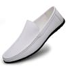 Mens Shoes High Quality 2025 Fashion New Loafers Comfort Leather Shoes White Men Autumn Casual Shoes Mocassin Plus Size 47