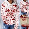 Halloween Hooded Sweatshirt Loose And Versatile Pullover Women's 3D Casual Printed Hoodies Sudaderas Mujer Moletom Feminino