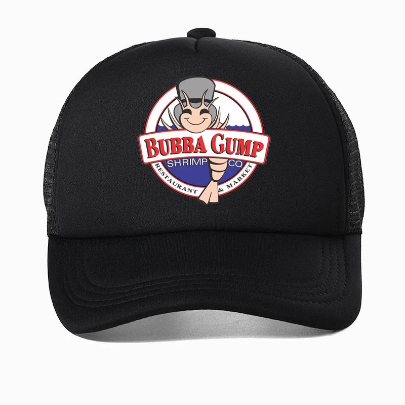 Регулируемая Бейсболка Bubba Gump Креветочная Компания 3D-печать Кепка Лес Галлам Дышащая Сетчатая Кепка креветочный Тракер Папа кепки кость