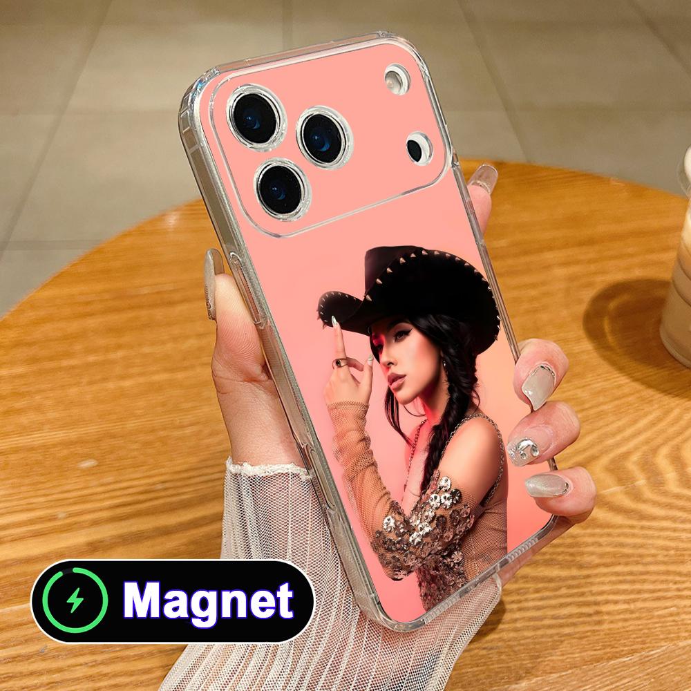 Модный прозрачный чехол Becky G из ТПУ с поддержкой MagSafe для iPhone 17 16 15 14 13 12 11 Air Pro Max Plus Mini, цветной чехол