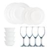 Обеденный сервиз Luminarc Louis XV White Jade на 12 персон