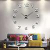 Современные очень большие металлические аналоговые внутренние настенные часы для гостиной, кафе, декор