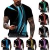 Men'S T-Shirt Short Sleeve Printed Summer Round Neck Top Trend Casual Sweatshirt
