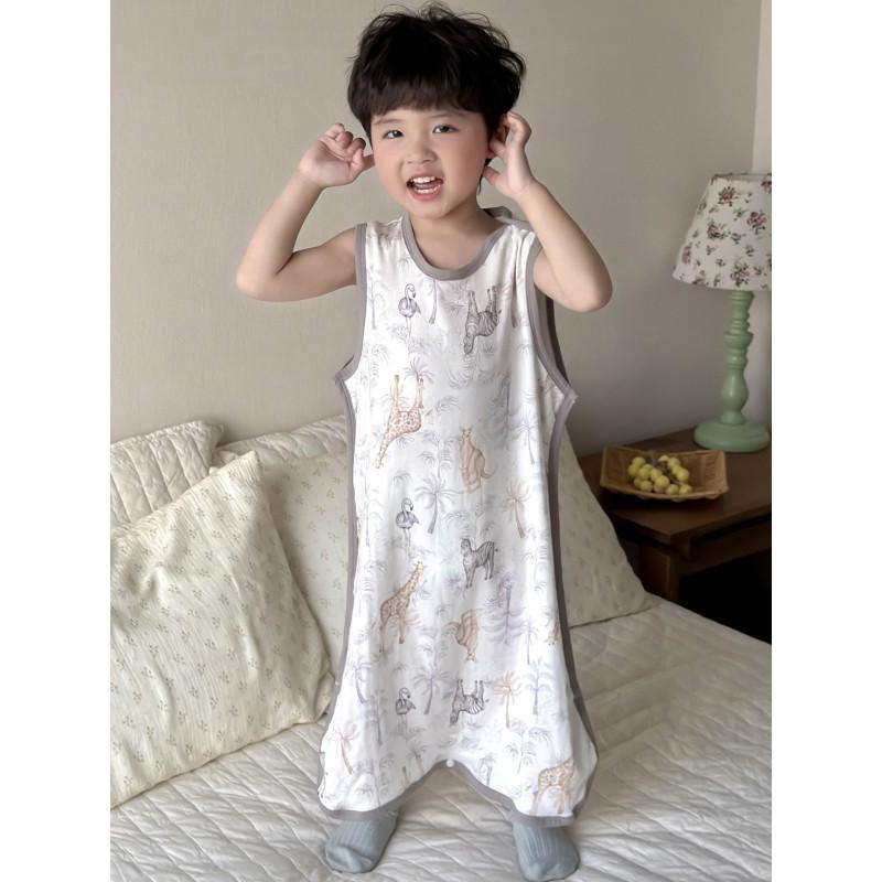 Baby Sleep Sack Bamboo Cotton Muslin Sleeveless Vest Style Lightweight Toddler Sleepwear 1-3 Years