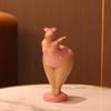 1 шт. Очаровательная толстая женщина, художественное украшение - Прочная смола, домашний декор - Очаровательный настольный акцент для гостиной, бара и кафе - Привлекающий внимание