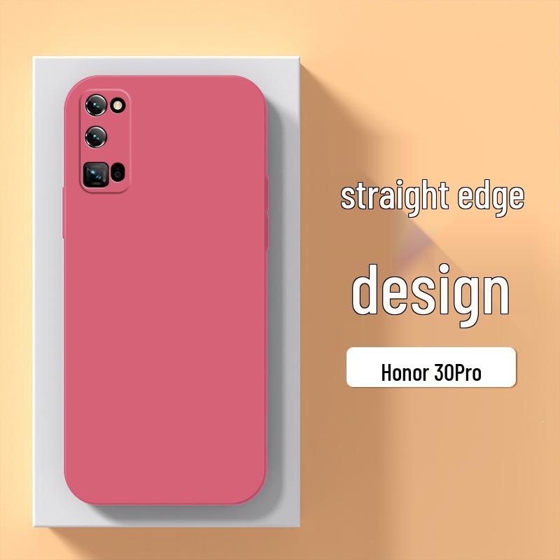 Мягкий защитный чехол из жидкого силикона для Honor 30 Pro