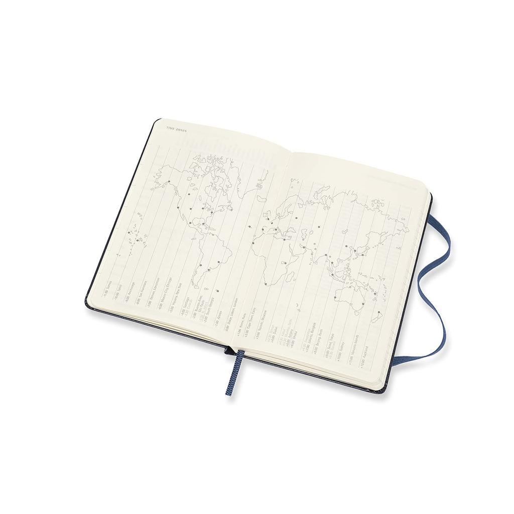 Moleskine 2022 Planner, 12-Month Weekly Diary, January Start, Hardcover, Pocket Size, Sapphire Blue, DHB2012WN2Y22 (x 2)