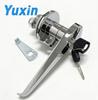 YX-MS720-1A Zinc Alloy Round Head L Handle Lock with Cover Plate Key Operated for Industrial Cabinet Electrical Distribution Box