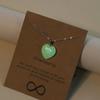 JWER New Simple Luminous Necklace Glowing Night Round Star Heart Pendant Glow In The Dark Necklace for Men Women Hallowen Gifts