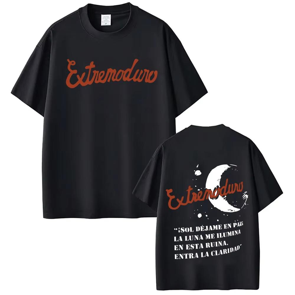 Rock Band Extremoduro TOUR Album Merch Tshirt Mens Gothic Pop Music Clothing T Shirts Fashion High Quality pure Cotton Tshirts
