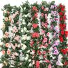 Artificial Rose Vine Decoration for Living Room, Air Conditioning Ducts, and Interiors - Plastic Plant Vines Simulation Cover.