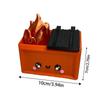 New Desk Decoration 3D Printed Dumpster Plastic Gift Dumpster Fire Ornament Fire Desk Figurine Bedside Shelf
