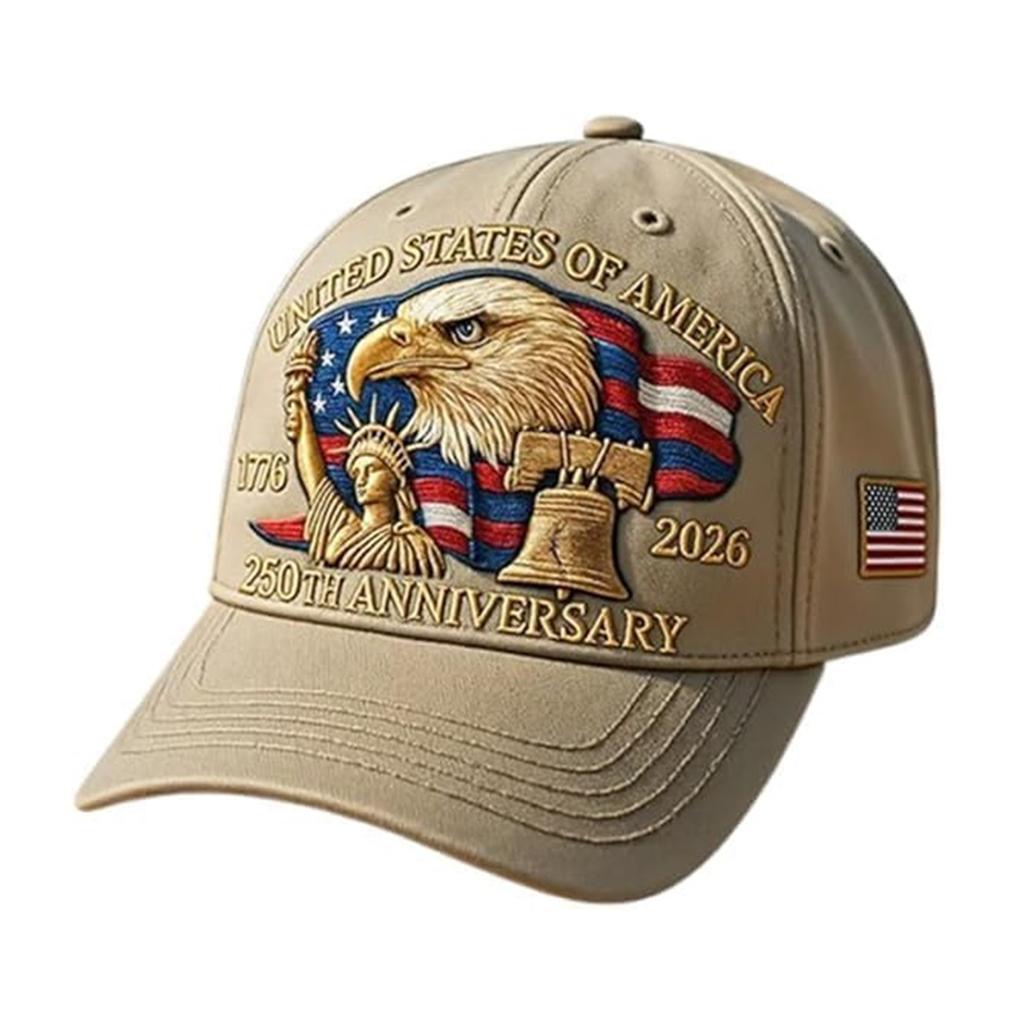 Unisex US 250th Anniversary Baseball Caps Trendy Casual Retro Washed Cap Comfortable Outdoor Sunhats Sports Hat for Men Women