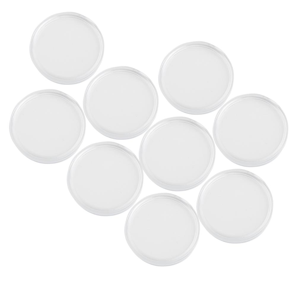 PS Круглый контейнер-капсула для монет, кейс, коробка для хранения, держатель для 20 ~ 40 мм, 5*5*0,5 см