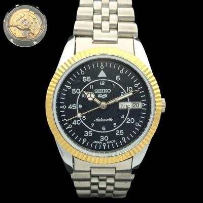 Б/У SEIKO 5 АВТОМАТИЧЕСКИЕ ЯПОНСКИЕ МУЖСКИЕ РЕДКИЕ ЗОЛОТЫЕ ЧАСЫ С МЕХАНИЗМОМ 575b-a305032-9