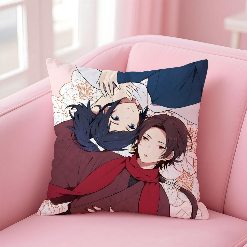 Аниме T-Touken R-Ranbu Hanamaru Наволочка Удобная Двусторонняя Наволочка Идеально Подходит Для Автомобиля Дивана Спальни и Не Только