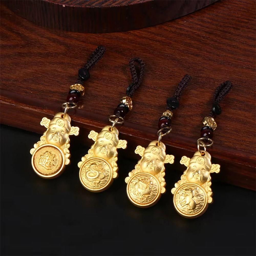 2 шт. Металлический фен-шуй подвесной декор, привлекающий удачу, автомобильный брелок, поделки, брелок со знаком зодиака для женщин