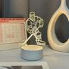 3D ночник хоккеиста, современный геометрический дизайн - питание от USB, теплое свечение, креативное украшение для стола и спальни,