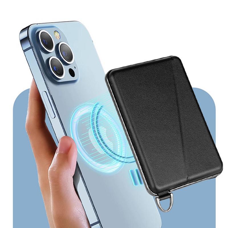 Magnetic Card Holder for Apple 16 Pro Max: Universal MagSafe PU Card Sleeve & ID Holder