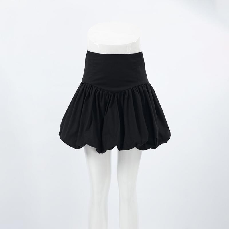 Плиссированная юбка Y2k, элегантная женская однотонная мини-юбка трапециевидной формы с высокой талией, вечерние юбки 2000-х годов, уличная одежда