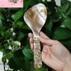Ложка для риса из перламутра, натуральная ракушка, лопатка для риса, термостойкая ложка для рисоварки, совок-швабра для домашней кухонной утвари