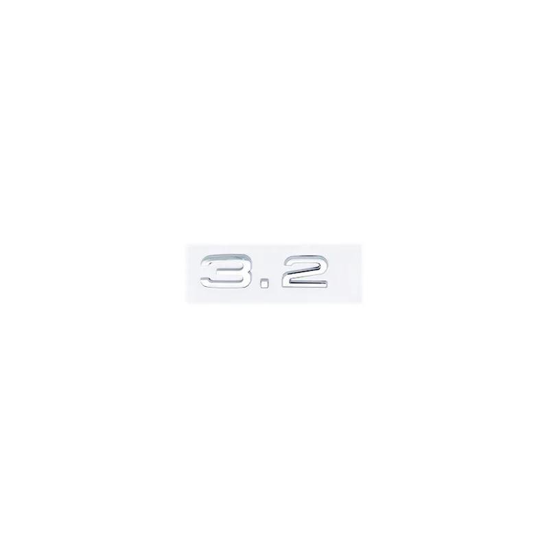 3D ABS 2.4 3.2 3.6 4.2 Letter Car Rear Trunk Tailgate Fender Door Badge Emblem Adhesive Sticker For 4UYEF A4 A5 A6 A7 A8 Q3 Q5 Q7