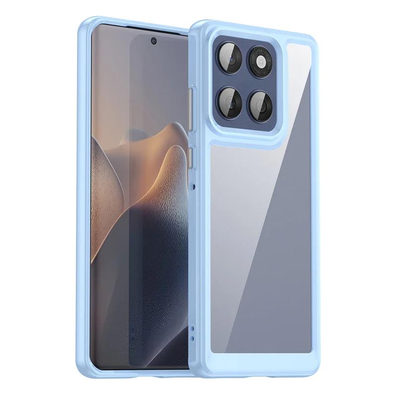 Для Moto Edge 60 Fusion 60S 60Pro Жесткий прозрачный чехол из поликарбоната Для Moto Signature 70 Ultra ТПУ Рамка конфетного цвета Ударопрочный бампер
