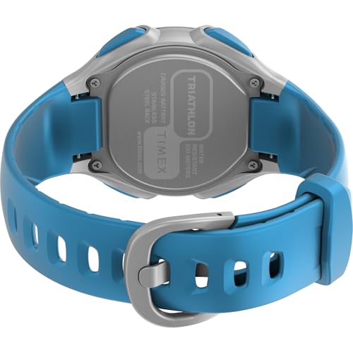 TIMEX Triathlon Classic TW5M67400 Унисекс Кварцевые Часы, Водонепроницаемость 10 АТМ, Пластиковый Цифровой Циферблат, Смола [Параллельный импорт]
