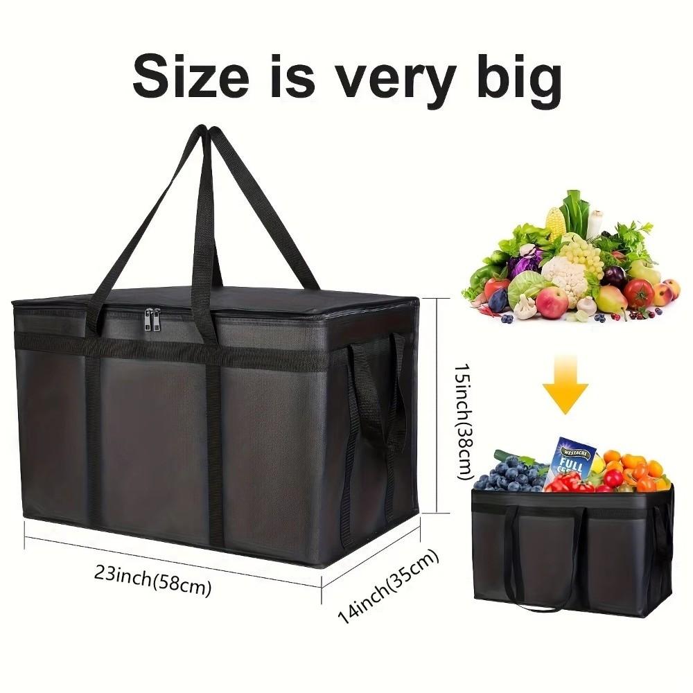 Oversized Insulated Bag Folding Picnic Bag Handheld Cooler Bag For Outdoor Camping