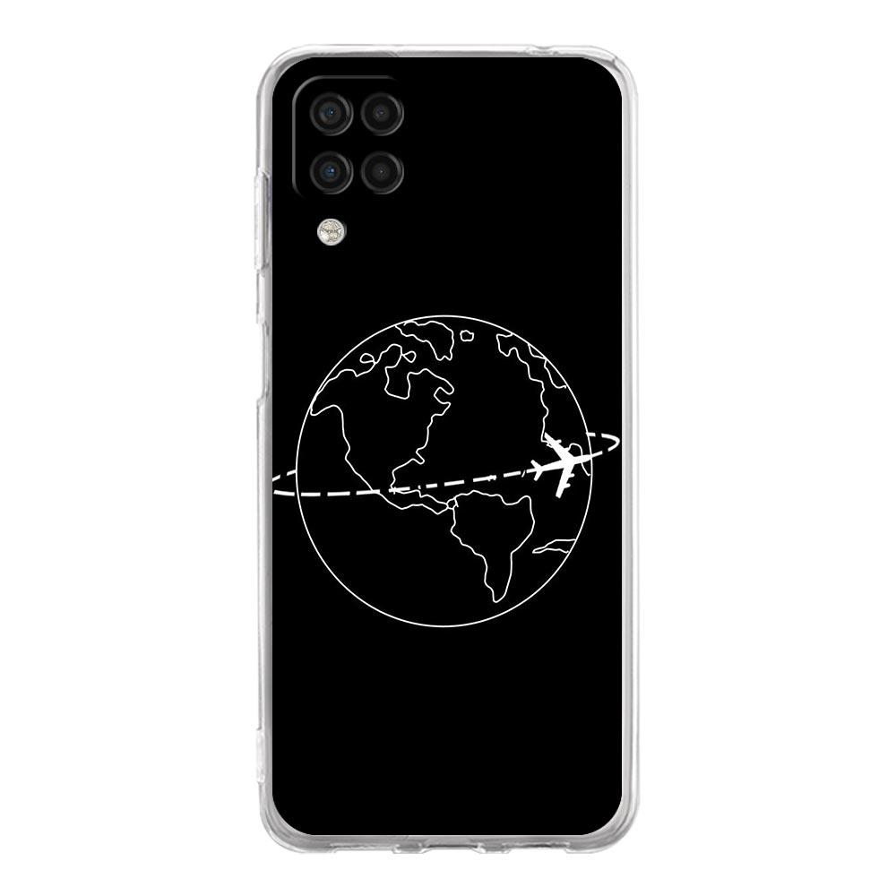 Чехол для телефона Samsung A13 A33 A35 A55 A73 A53 A23 A51 A71 A21S A31 A41 A05s A03S A15 A25 5G Мультяшный Мир карта пейзаж направление