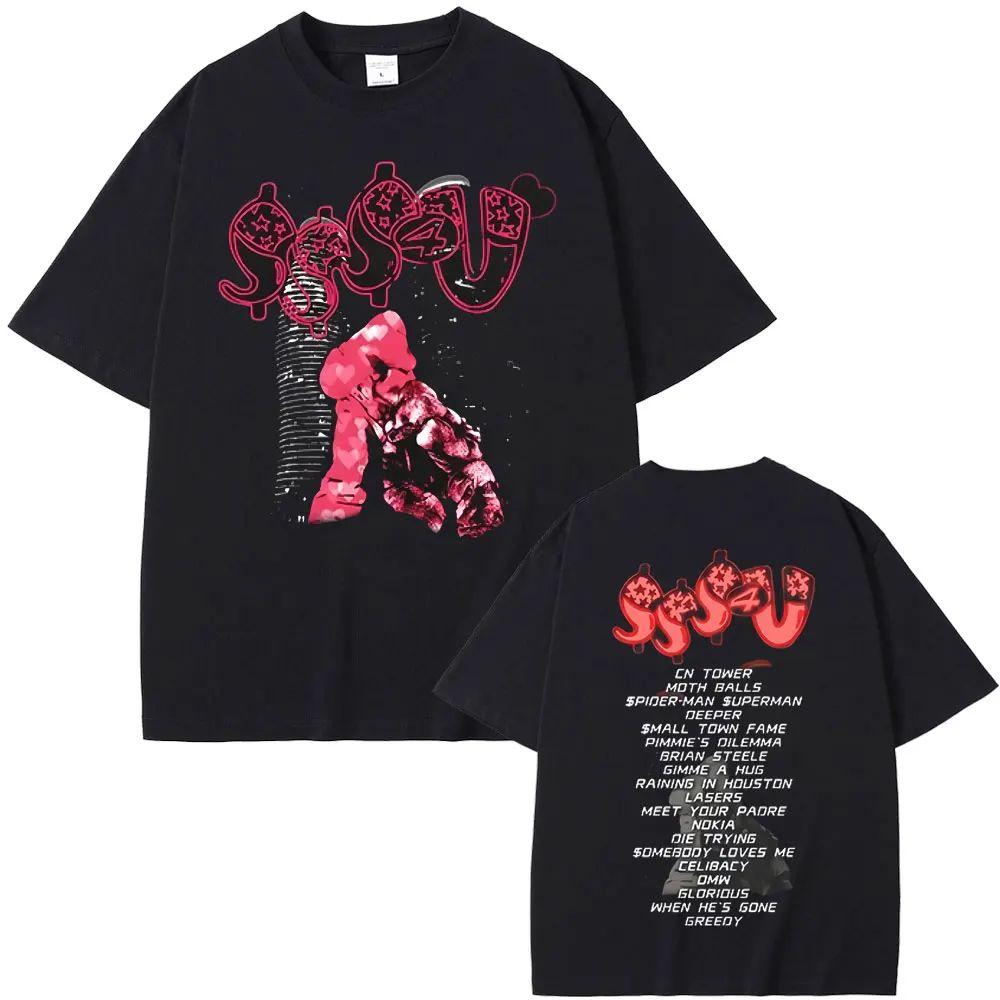 Rapper Partynextdoor Drake Some Sexy Songs 4 U Sss4u Double Sided Print T Shirts Fashion Hip Hop Tops Oversized Tees Unisex