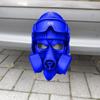 Забавная 3D-печатная крышка для шара фаркопа Газовая маска Стальной шлем Крышка для крюка прицепа Защищенная от ржавчины крышка для шара фаркопа из ПЛА