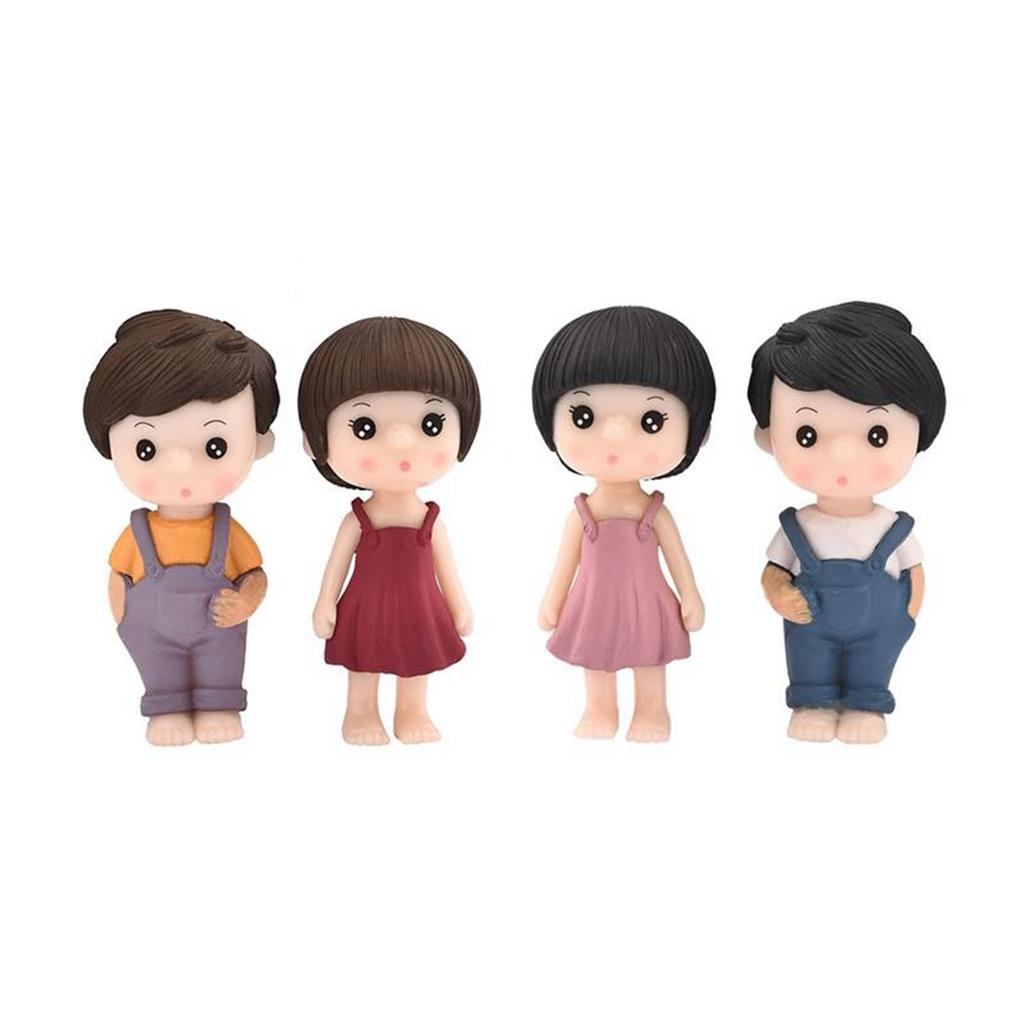 Бонсай Мини Сказочный Сад Кукла Поделки Пары Фигурки Маленькие Влюбленные Миниатюрный Мальчик Девочка Украшение